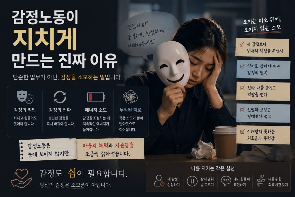 감정노동이 지치게 만드는 진짜 이유