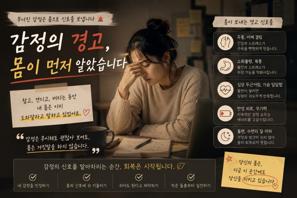 감정의 경고, 몸이 먼저 알았습니다