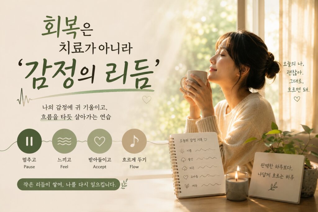 회복은 치료가 아니라 ‘감정의 리듬’