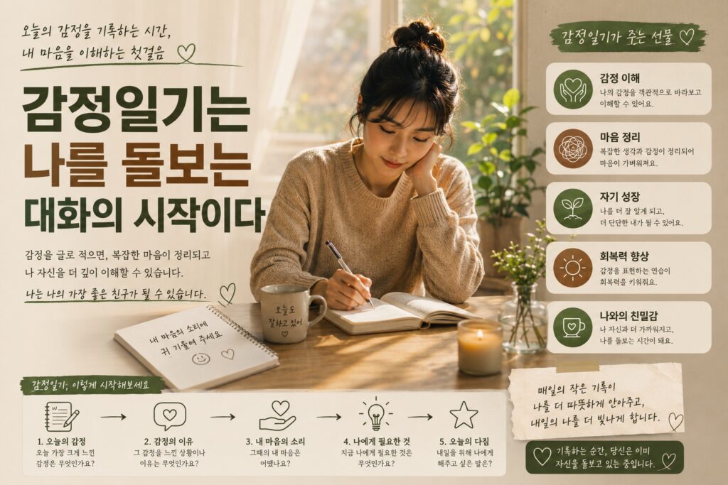 감정일기는 나를 돌보는 대화의 시작이다
