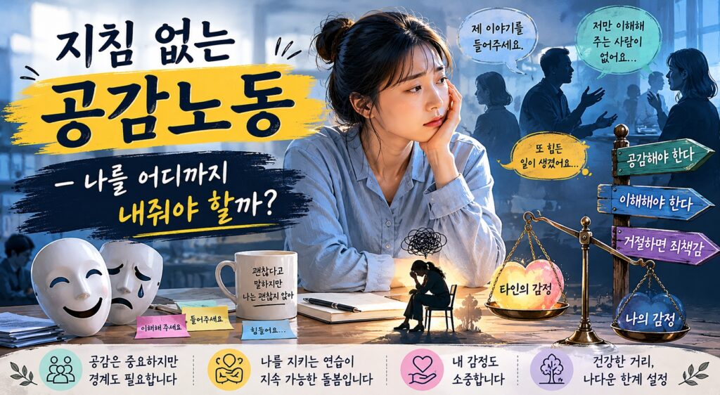 지침 없는 공감노동 – 나를 어디까지 내줘야 할까?