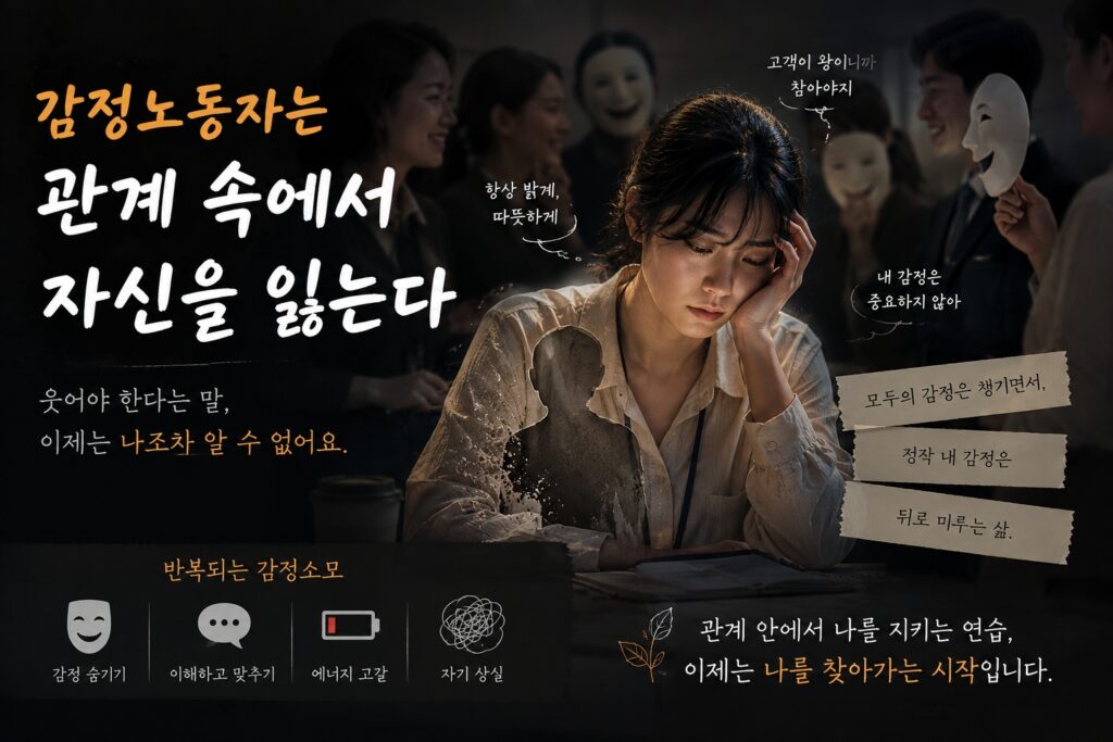 감정노동자는 관계 속에서 자신을 잃는다