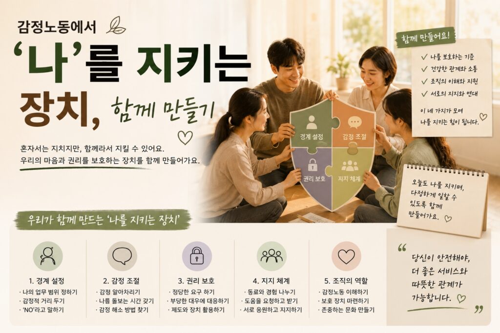 감정노동에서 ‘나’를 지키는 장치, 함께 만들기