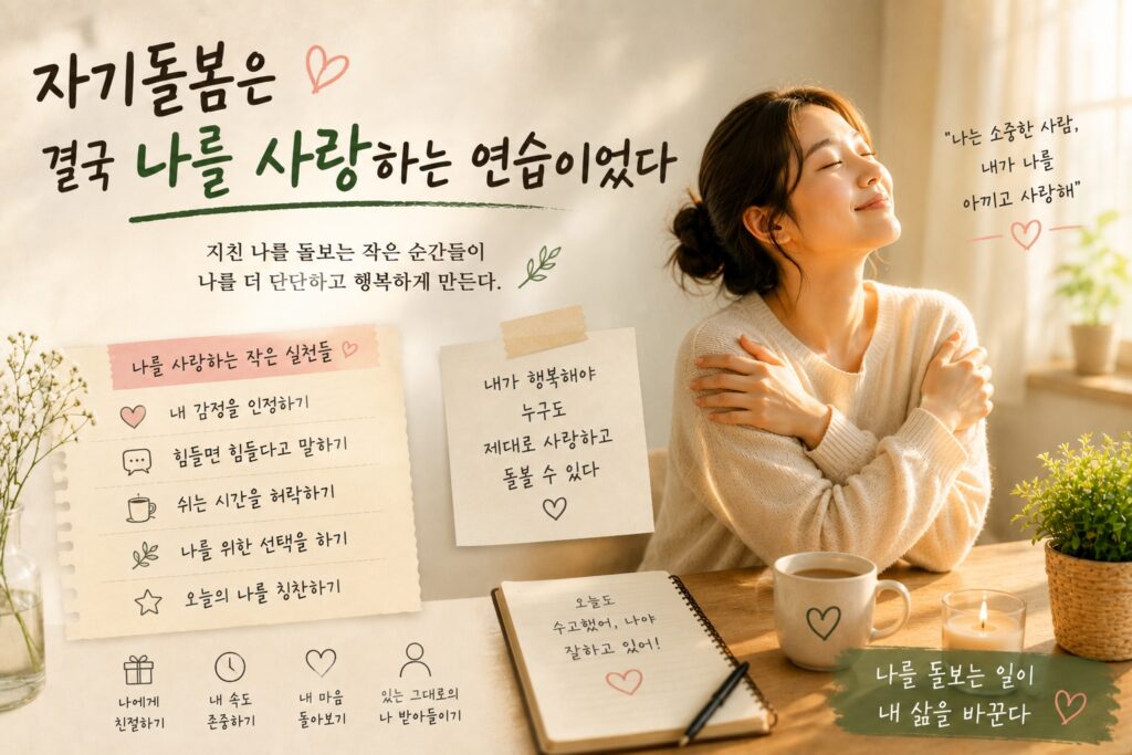 자기돌봄은 결국 나를 사랑하는 연습이었다