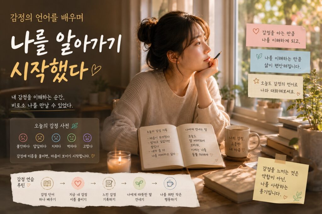 감정의 언어를 배우며 나를 알아가기 시작했다