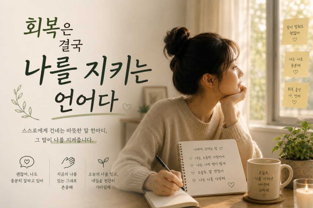 회복은 결국 나를 지키는 언어다
