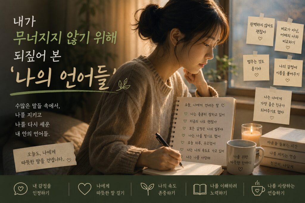 내가 무너지지 않기 위해 되짚어 본 ‘나의 언어들’