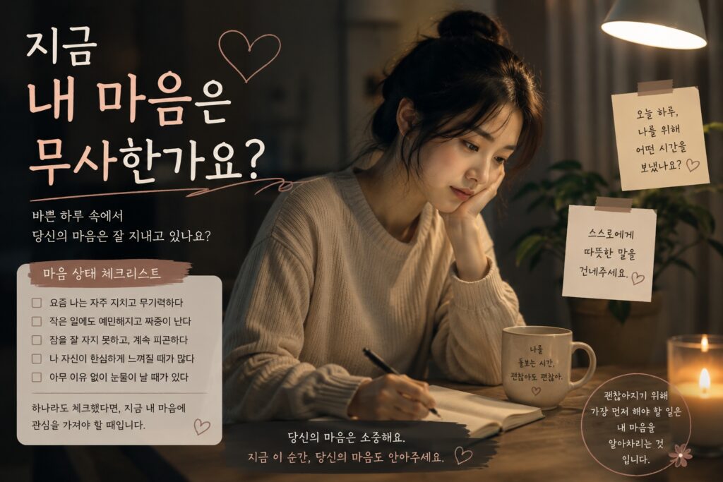 지금 내 마음은 무사한가요?