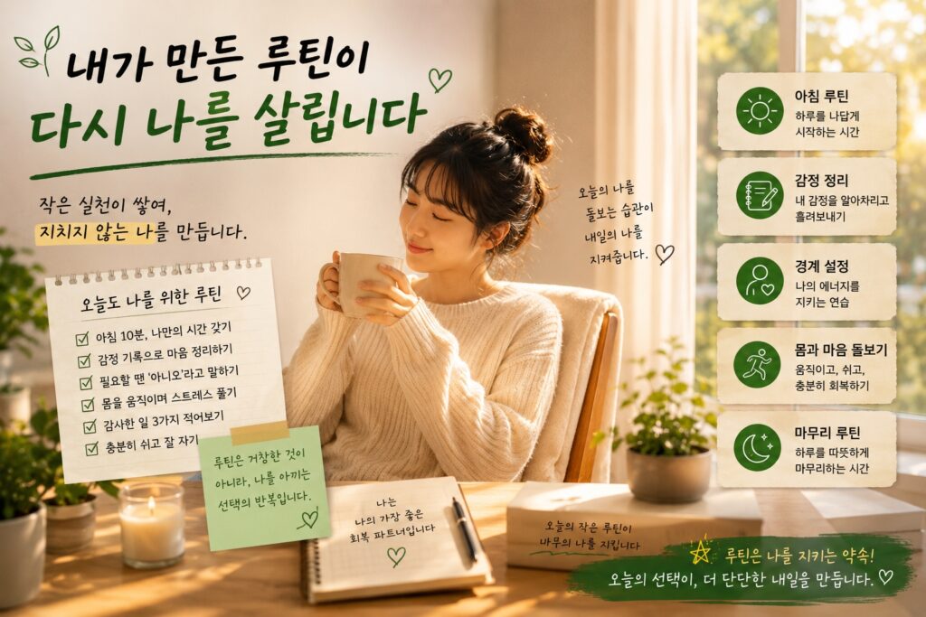 내가 만든 루틴이 다시 나를 살립니다