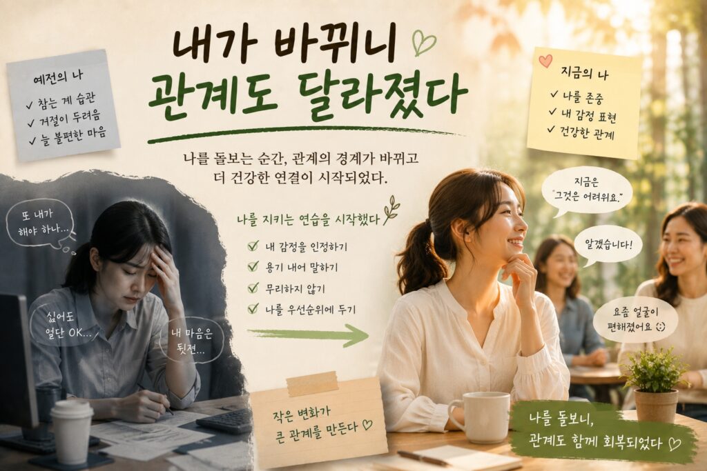 내가 바뀌니 관계도 달라졌다