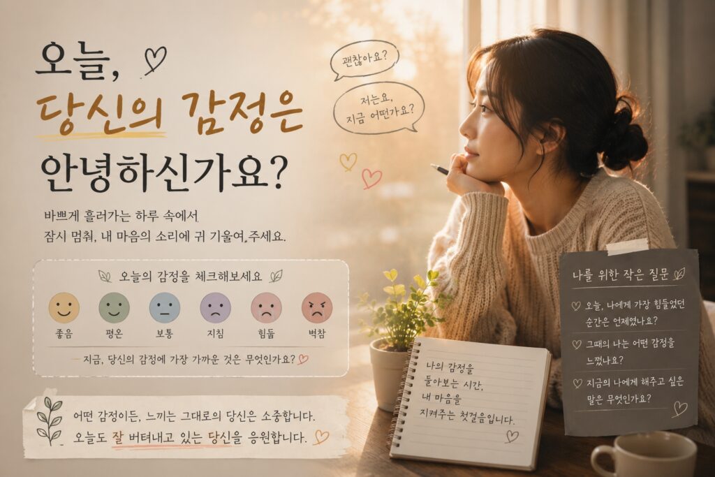 오늘, 당신의 감정은 안녕하신가요?