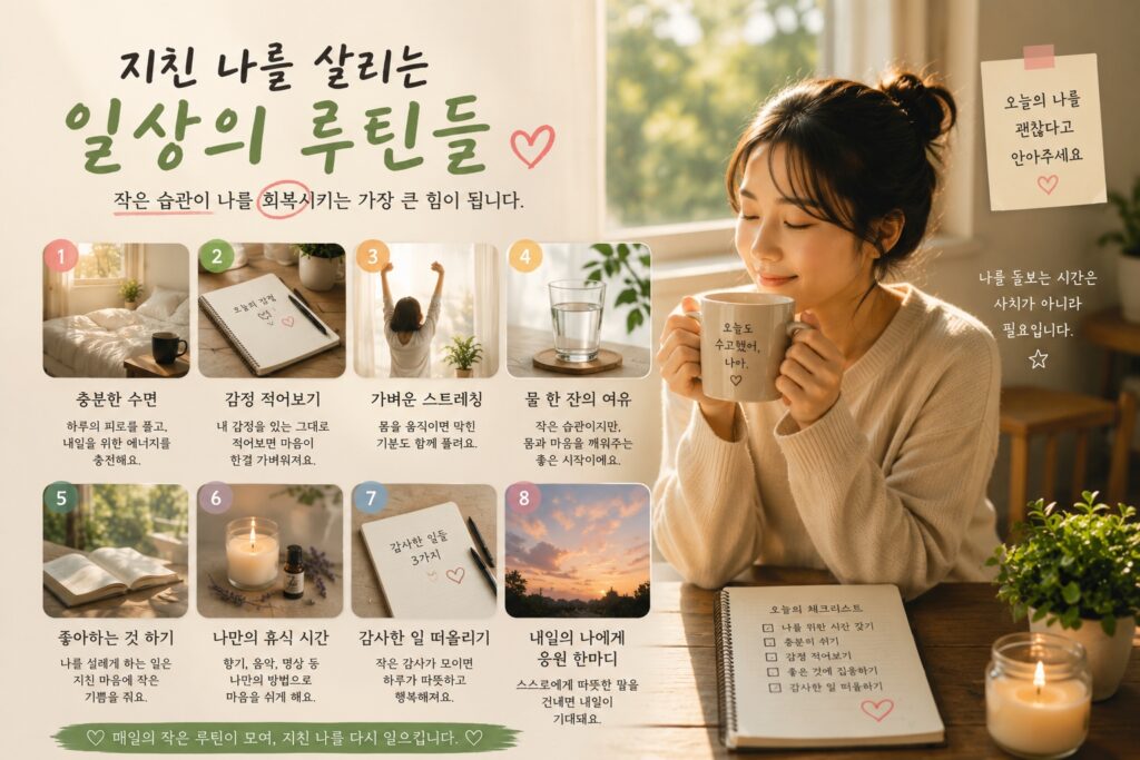 지친 나를 살리는 일상의 루틴들