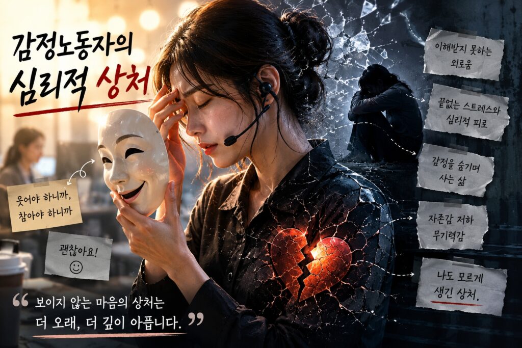 감정노동자의 심리적 상처