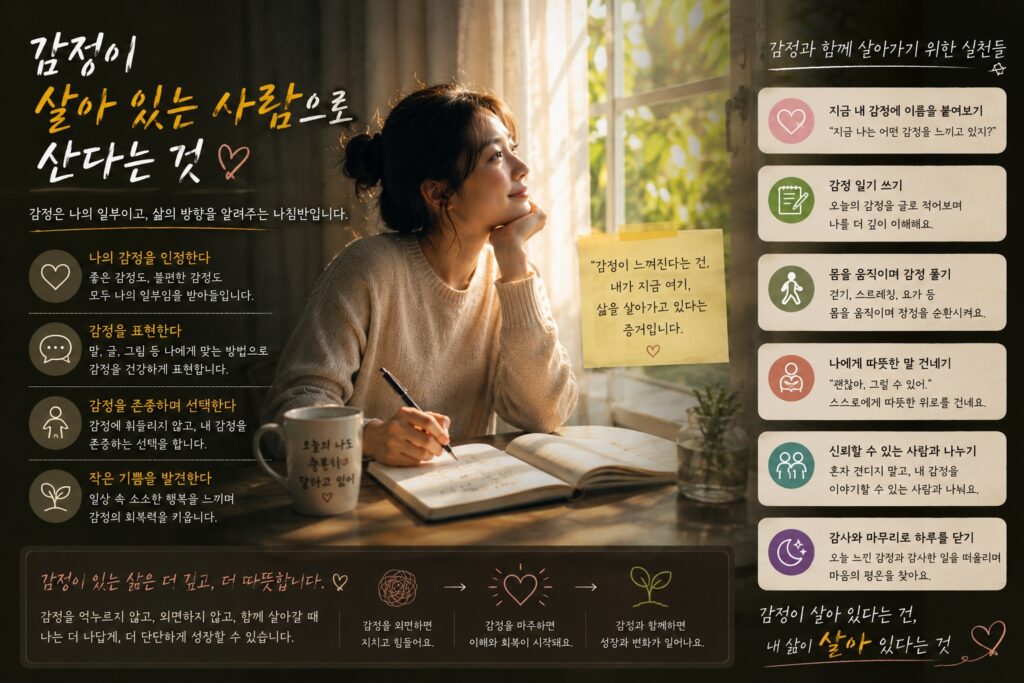 감정이 살아 있는 사람으로 산다는 것