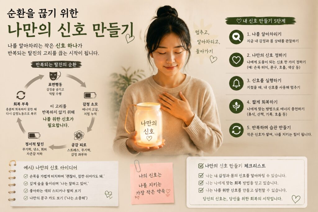 순환을 끊기 위한 나만의 신호 만들기
