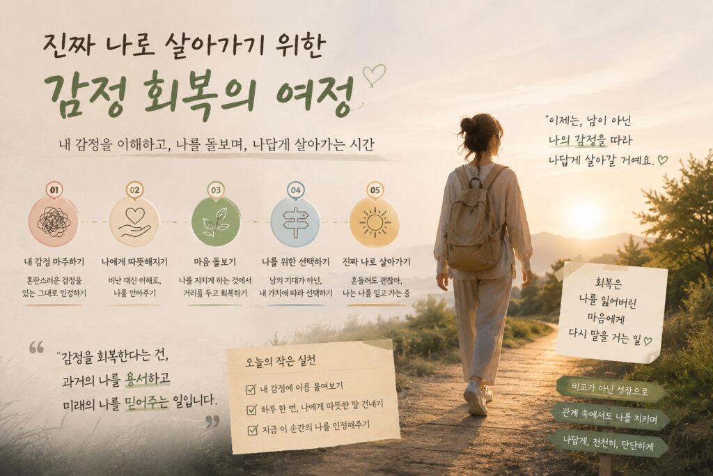 진짜 나로 살아가기 위한 감정 회복의 여정
