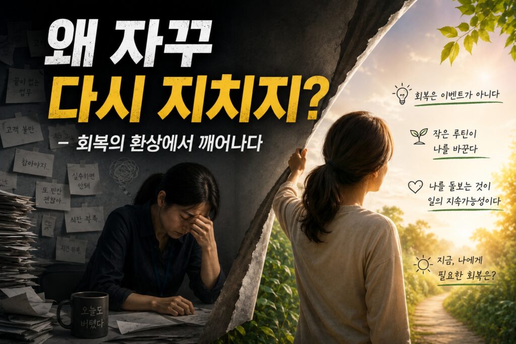 “왜 자꾸 다시 지치지?” – 회복의 환상에서 깨어나다
