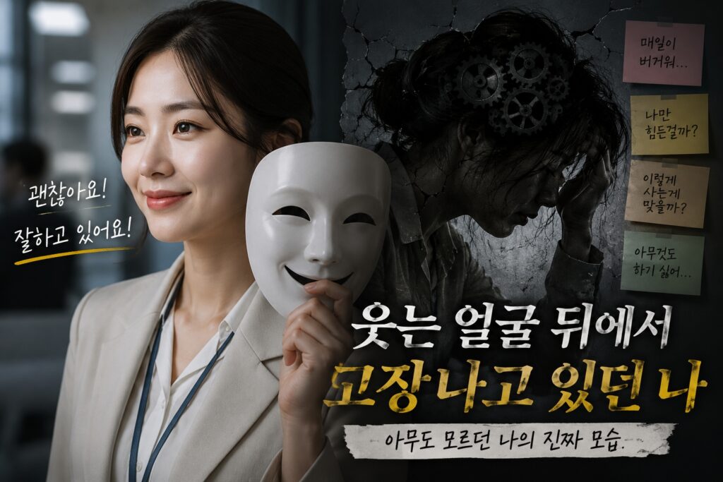  웃는 얼굴 뒤에서 고장 나고 있던 나