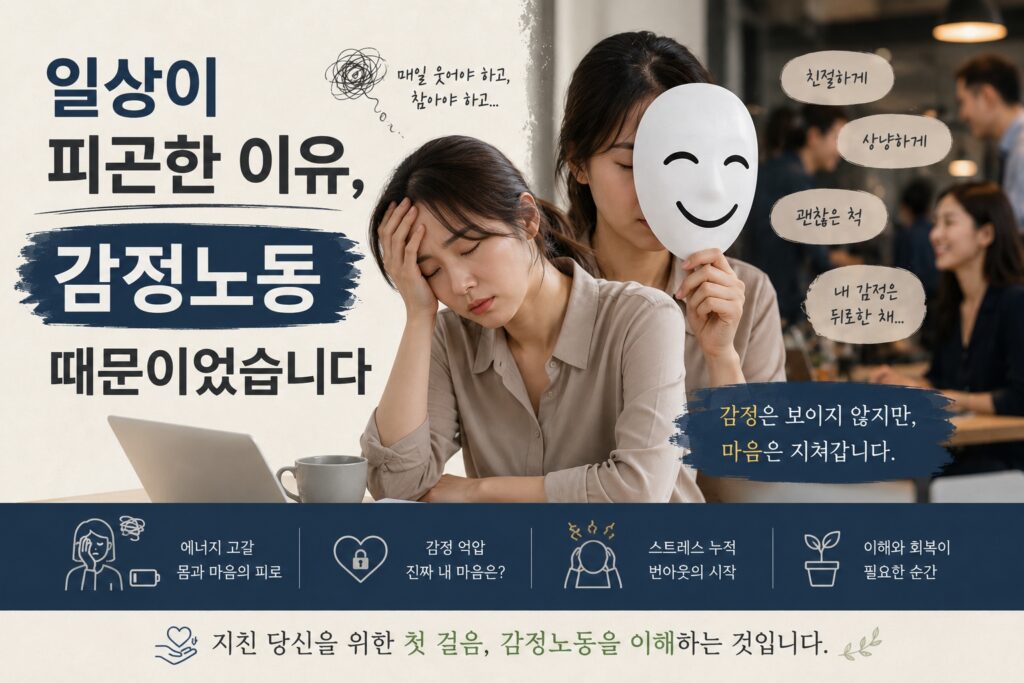 일상이 피곤한 이유, 감정노동 때문이었습니다