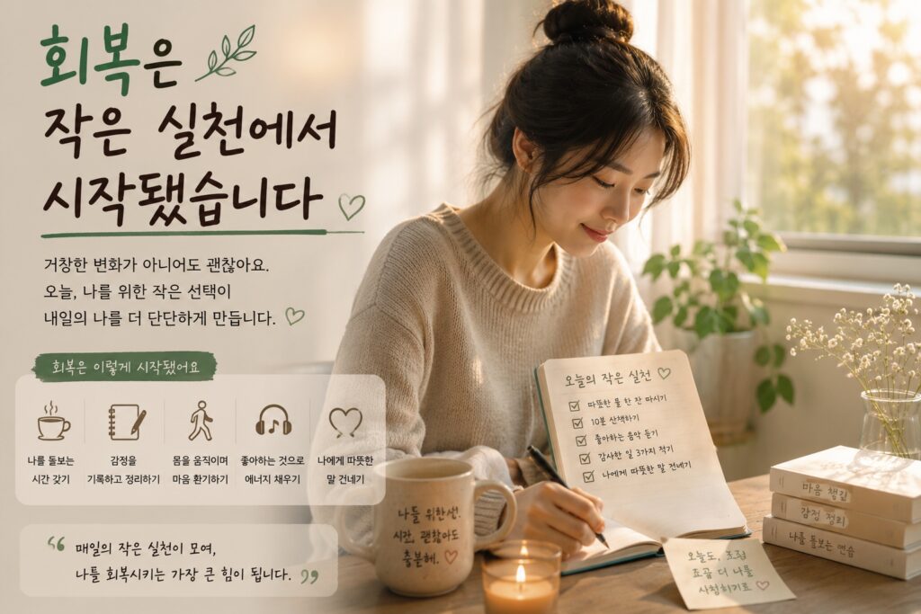 회복은 작은 실천에서 시작됐습니다