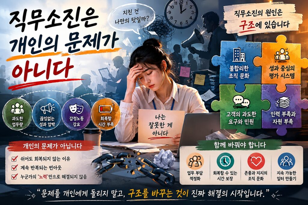 직무소진은 개인의 문제가 아니다