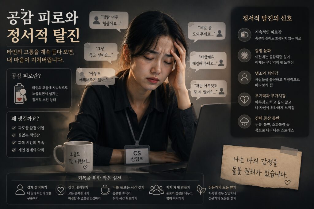 공감 피로와 정서적 탈진