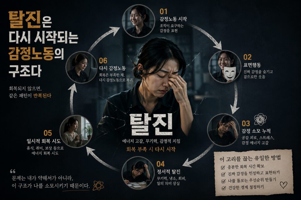 탈진은 다시 시작되는 감정노동의 구조다