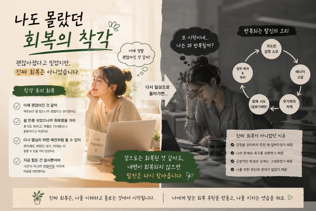 나도 몰랐던 회복의 착각