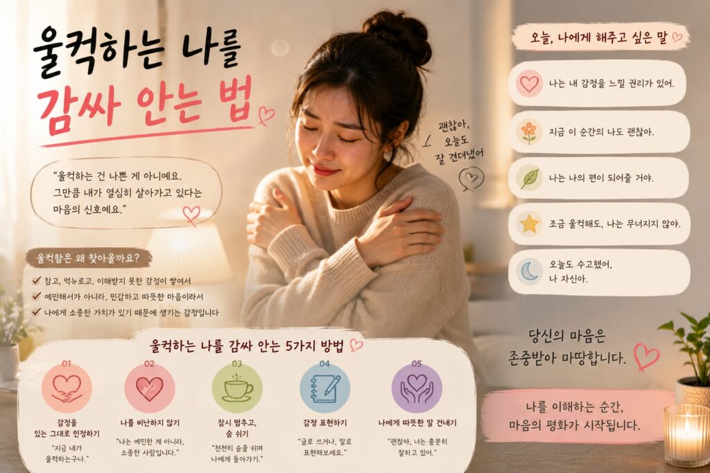 울컥하는 나를 감싸 안는 법