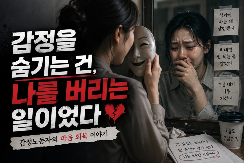 . 감정을 숨기는 건, 나를 버리는 일이었다