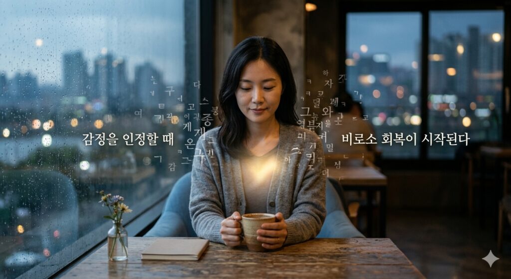 감정을 인정할 때 비로소 회복이 시작된다