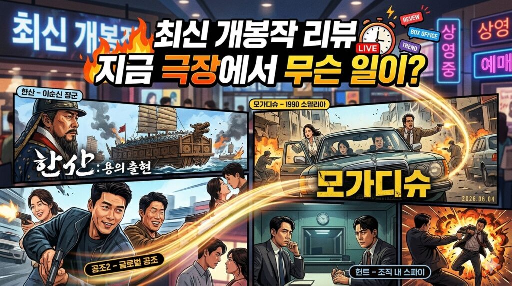 최신 개봉작 리뷰 – 지금 극장에서 무슨 일이?