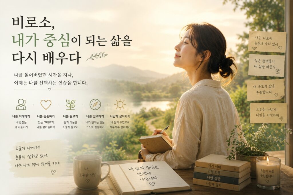 비로소 내가 중심이 되는 삶을 다시 배우다