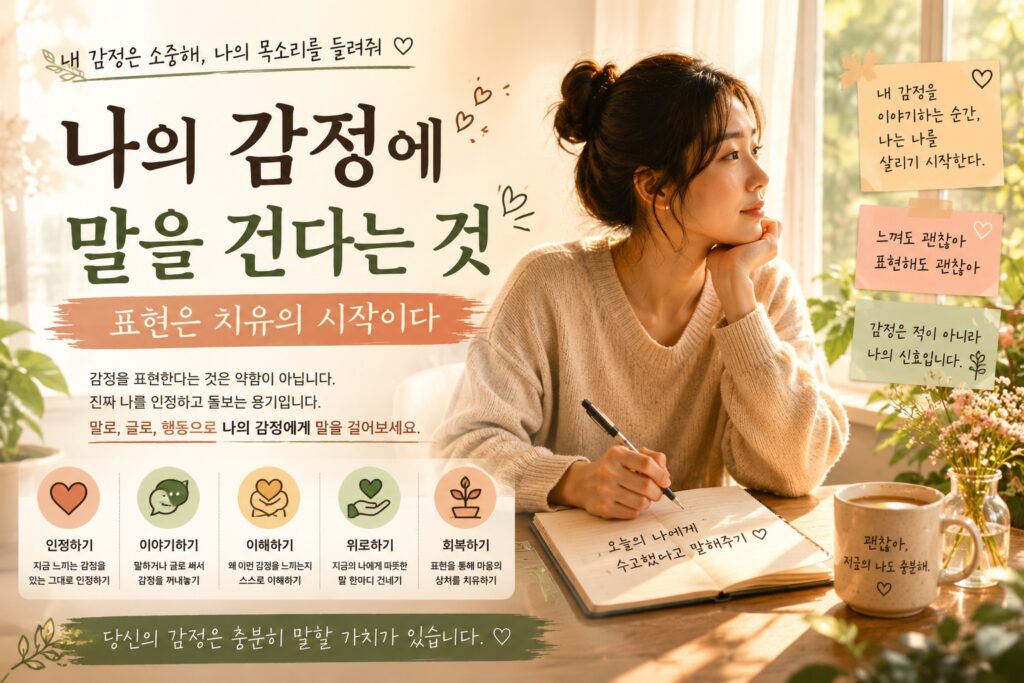 나의 감정에 말을 건다는 것 – 표현은 치유의 시작이다