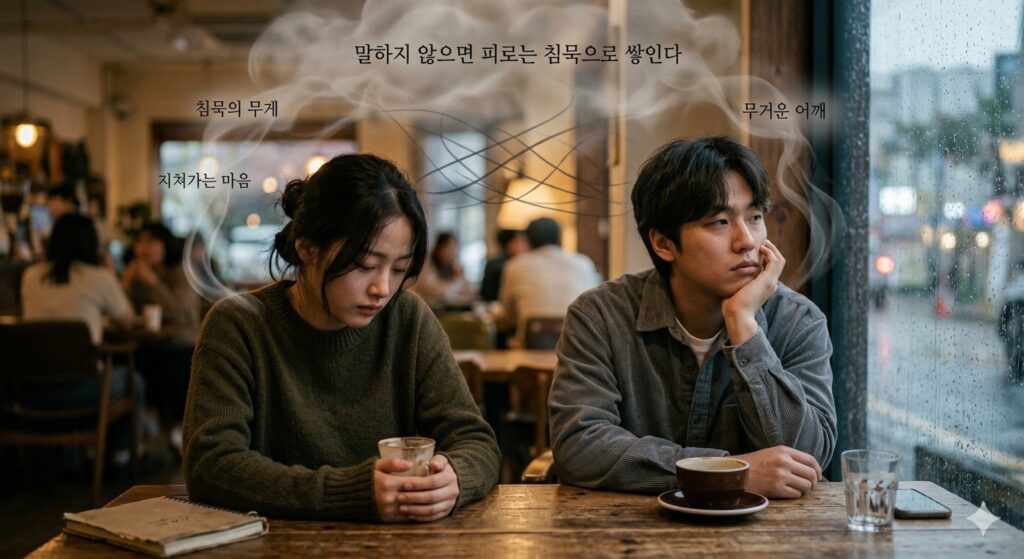 말하지 않으면 피로는 침묵으로 쌓인다