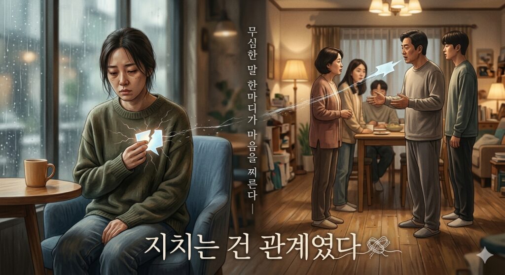 무심한 말 한마디가 마음을 찌른다 – 지치는 건 관계였다