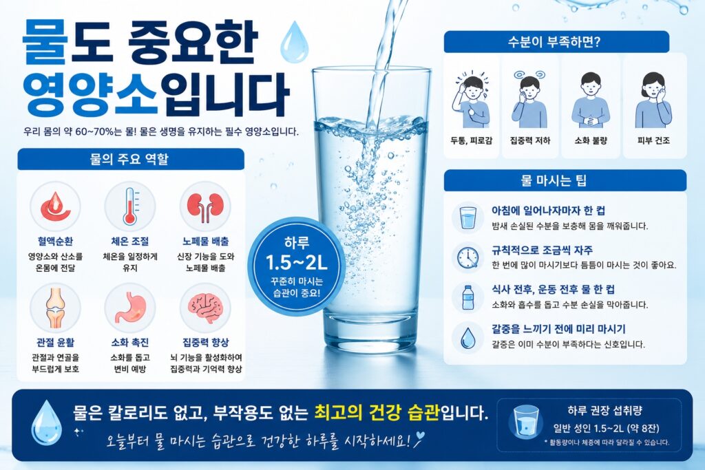 물도 중요한 영양소입니다