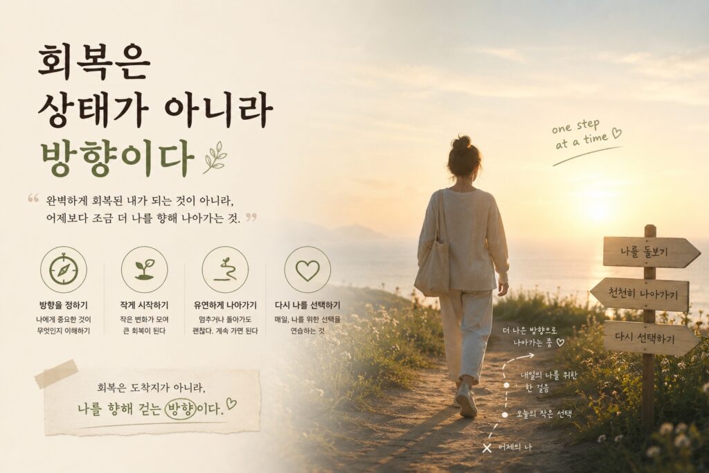 회복은 상태가 아니라 방향이다