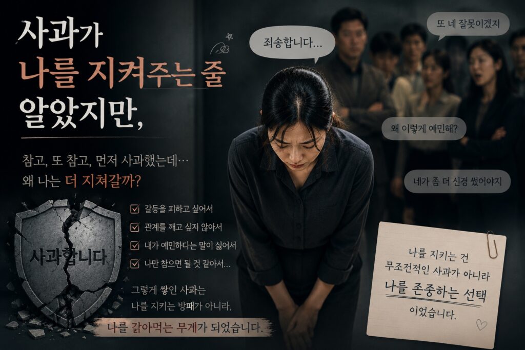 사과가 나를 지켜주는 줄 알았지만