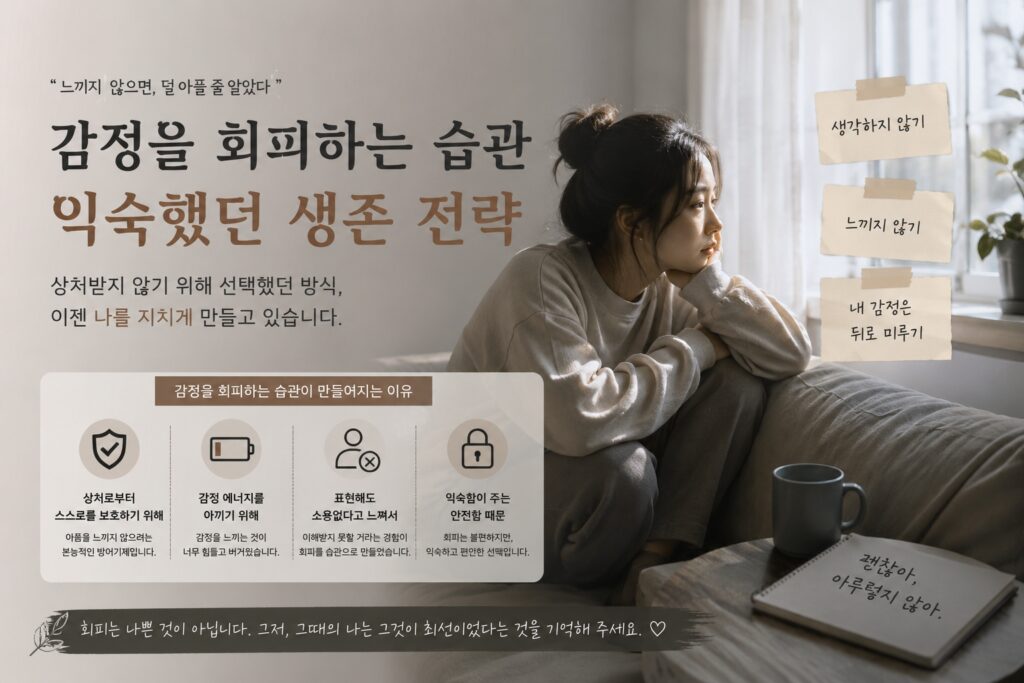 조용히 물어보기 시작했다 – 나는 지금 어떤 감정을 느끼고 있나