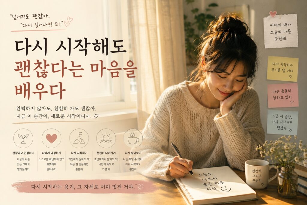 다시 시작해도 괜찮다는 마음을 배우다