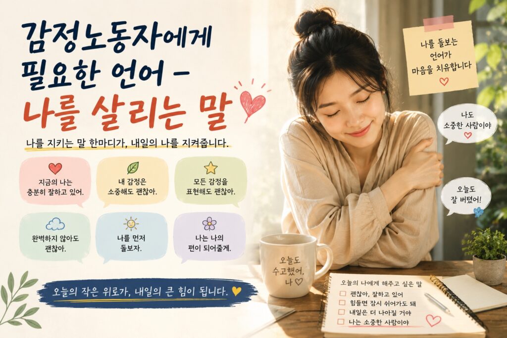 감정노동자에게 필요한 언어 – 나를 살리는 말