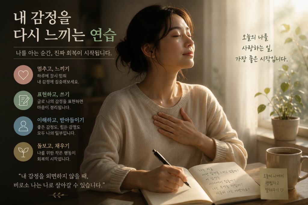 내 감정을 다시 느끼는 연습