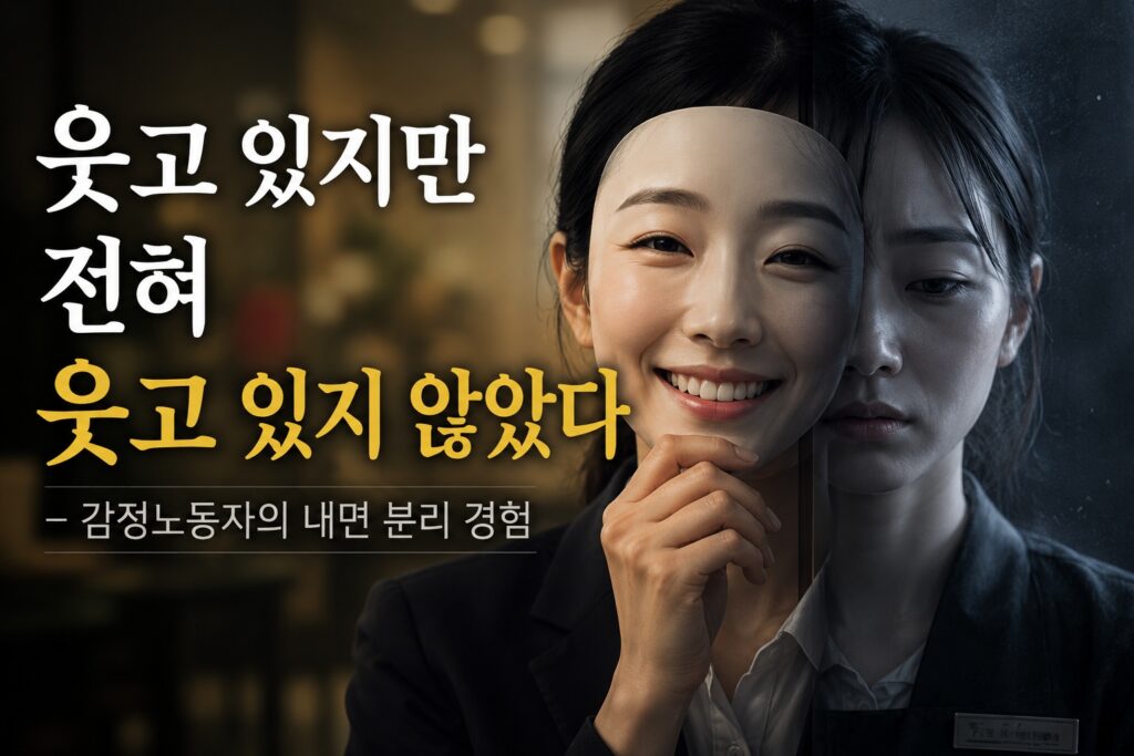 웃고 있지만 전혀 웃고 있지 않았다