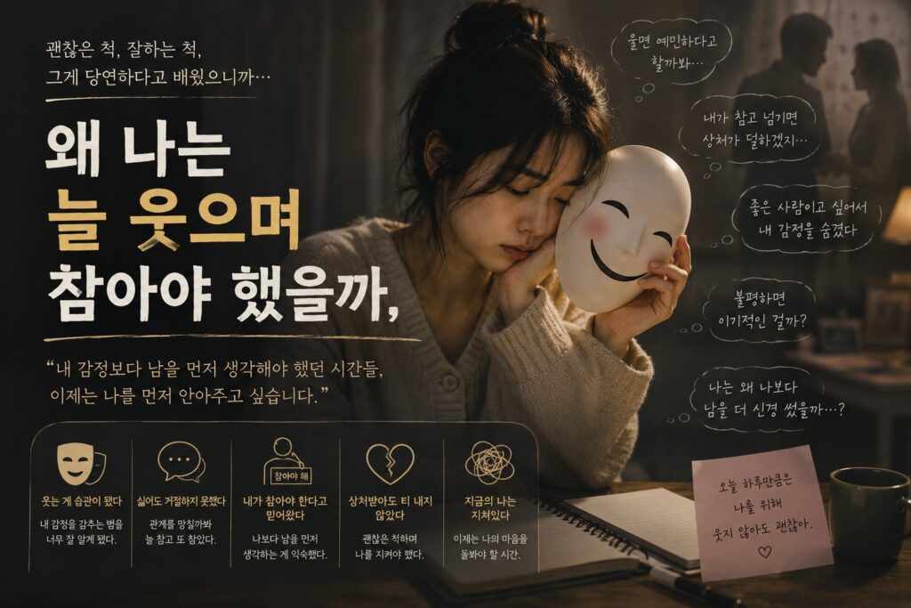 왜 나는 늘 웃으며 참아야 했을까