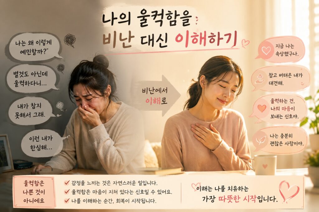 나의 울컥함을 비난 대신 이해하기