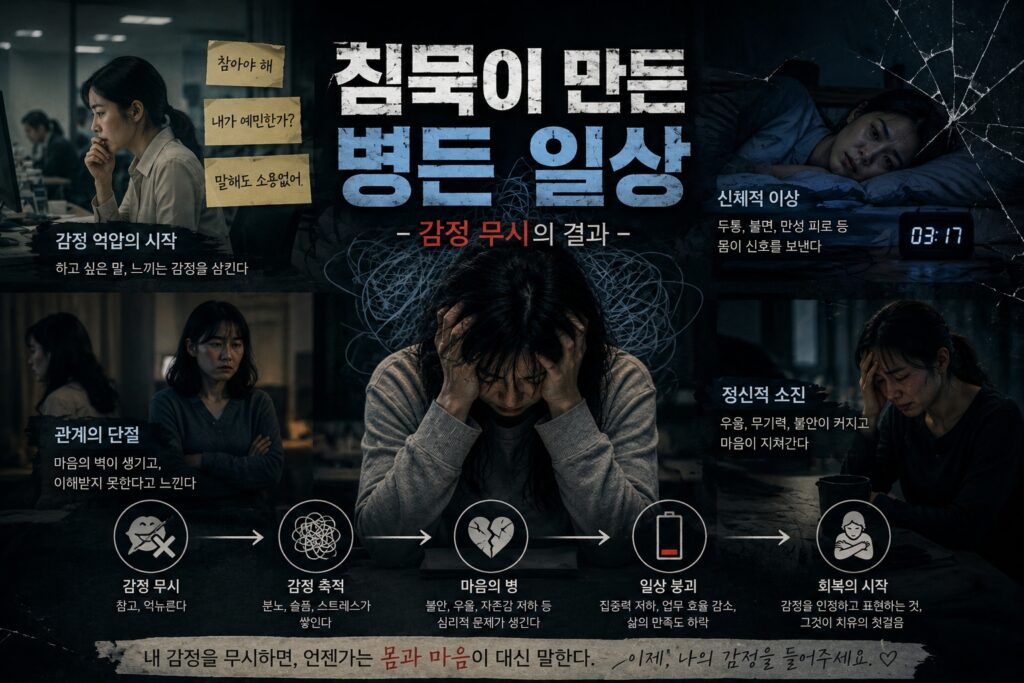 침묵이 만든 병든 일상 – 감정 무시의 결과