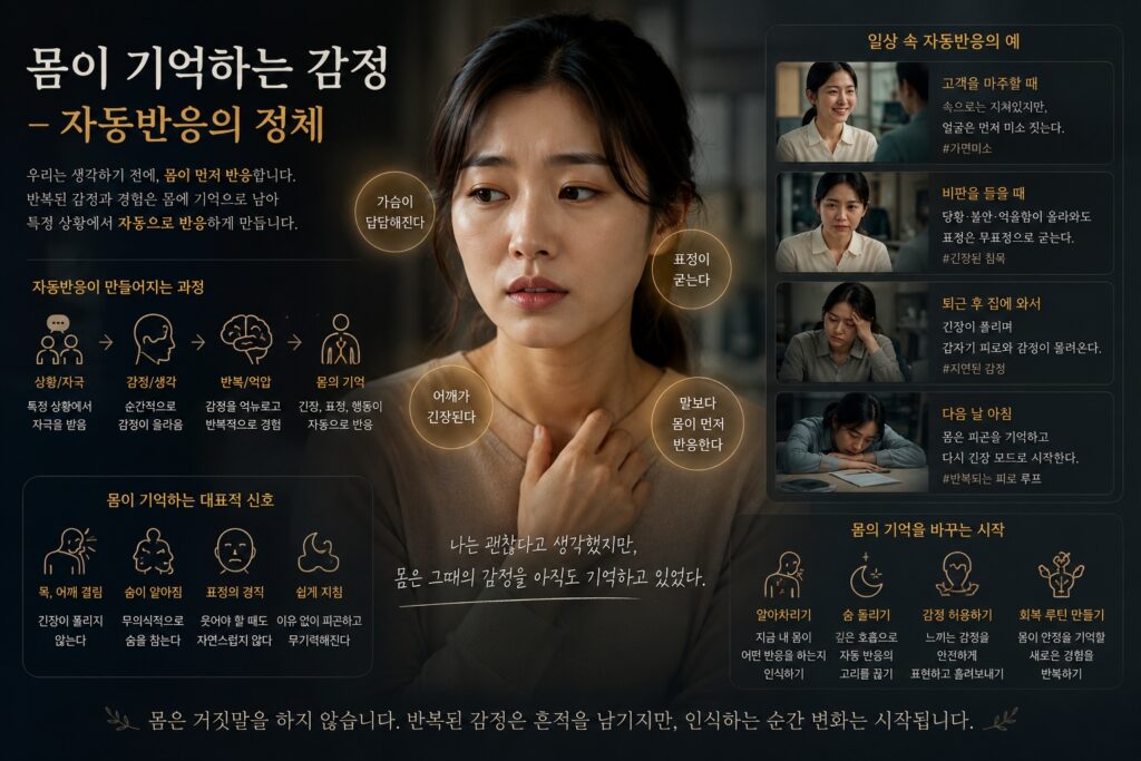 몸이 기억하는 감정 – 자동반응의 정체