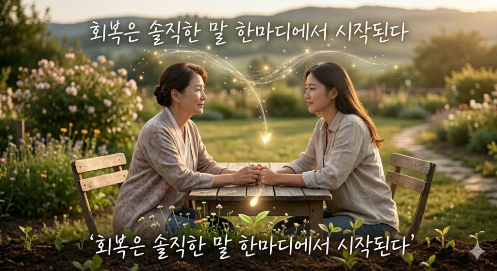회복은 솔직한 말 한마디에서 시작된다