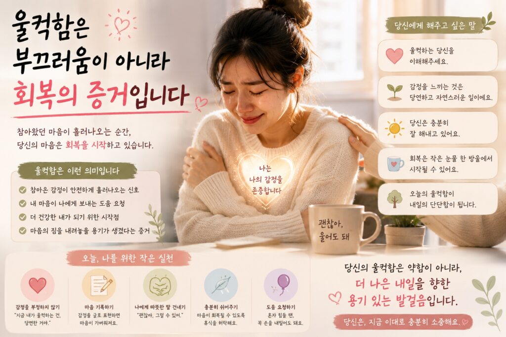 울컥함은 부끄러움이 아니라 회복의 증거입니다